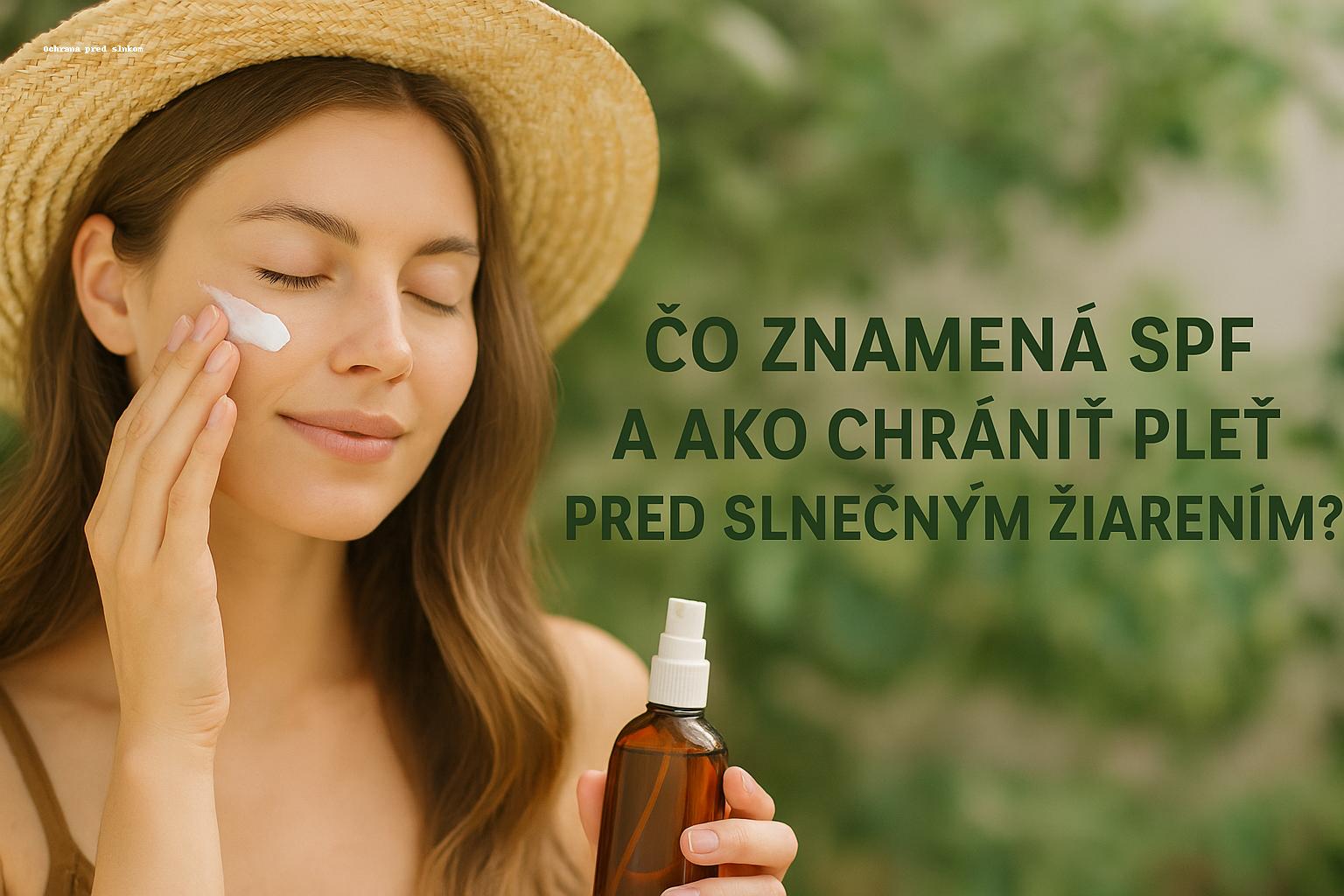 Čo znamená SPF a ako chrániť pleť?